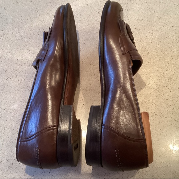 Bally Mens Tassel Loafers Brown size 10D - Picture 5 of 9